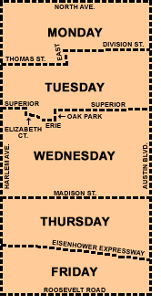 Refuse Collection Schedule Divided by Streets