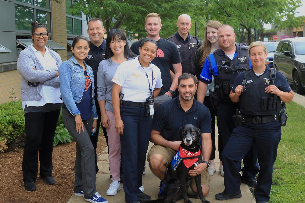 Group photo with Pawfficer Howie